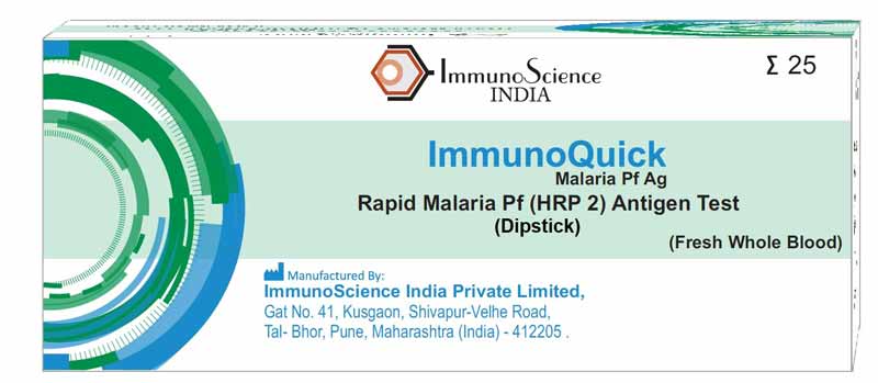 Rapid Malaria Pf(HRP2) Antigen Test - Dipstick